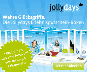 Bei Jollydays finden sich besondere Erlebnisgeschenke zu jedem Anlass.